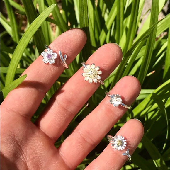 LAST SET❗️Silver Spring Boho Jewelry Ring Stack - Picture 4 of 8